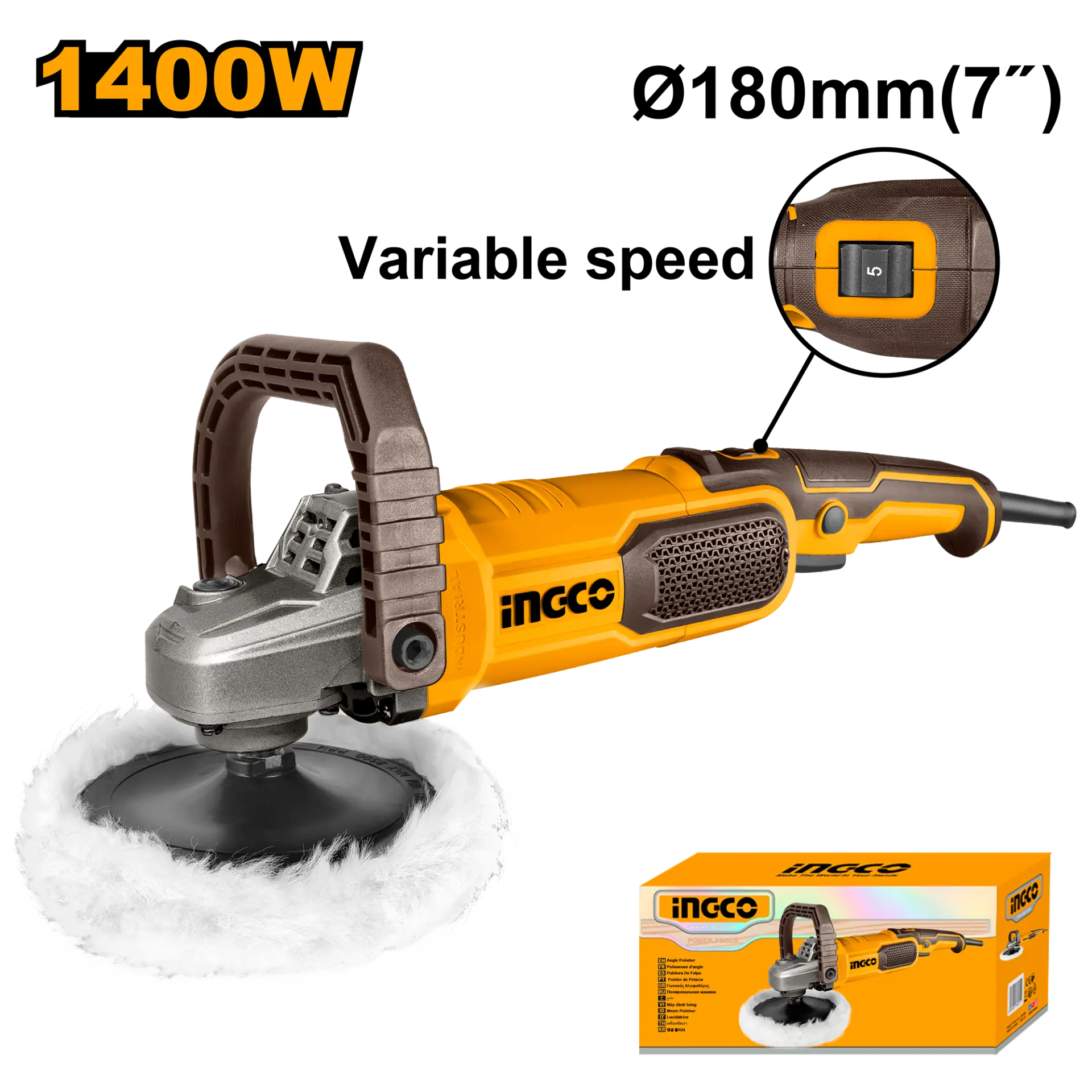 Masini de polisat - Masina de Polish Turatie Variabila 1400W 180mm