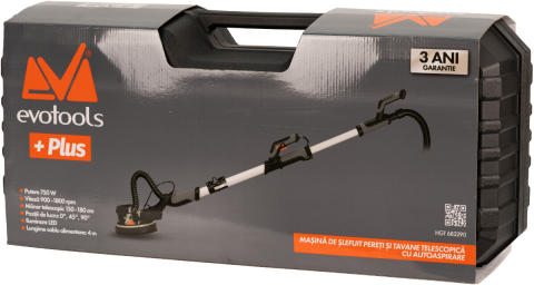 Masina de Slefuit Pereti si Tavane Telescopica cu Autoaspirare DWS 750 EvoTools PLUS [1]