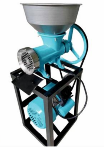 Ustensile gatit - Masina de tocat carne din fonta cu motor si cuva, Broman