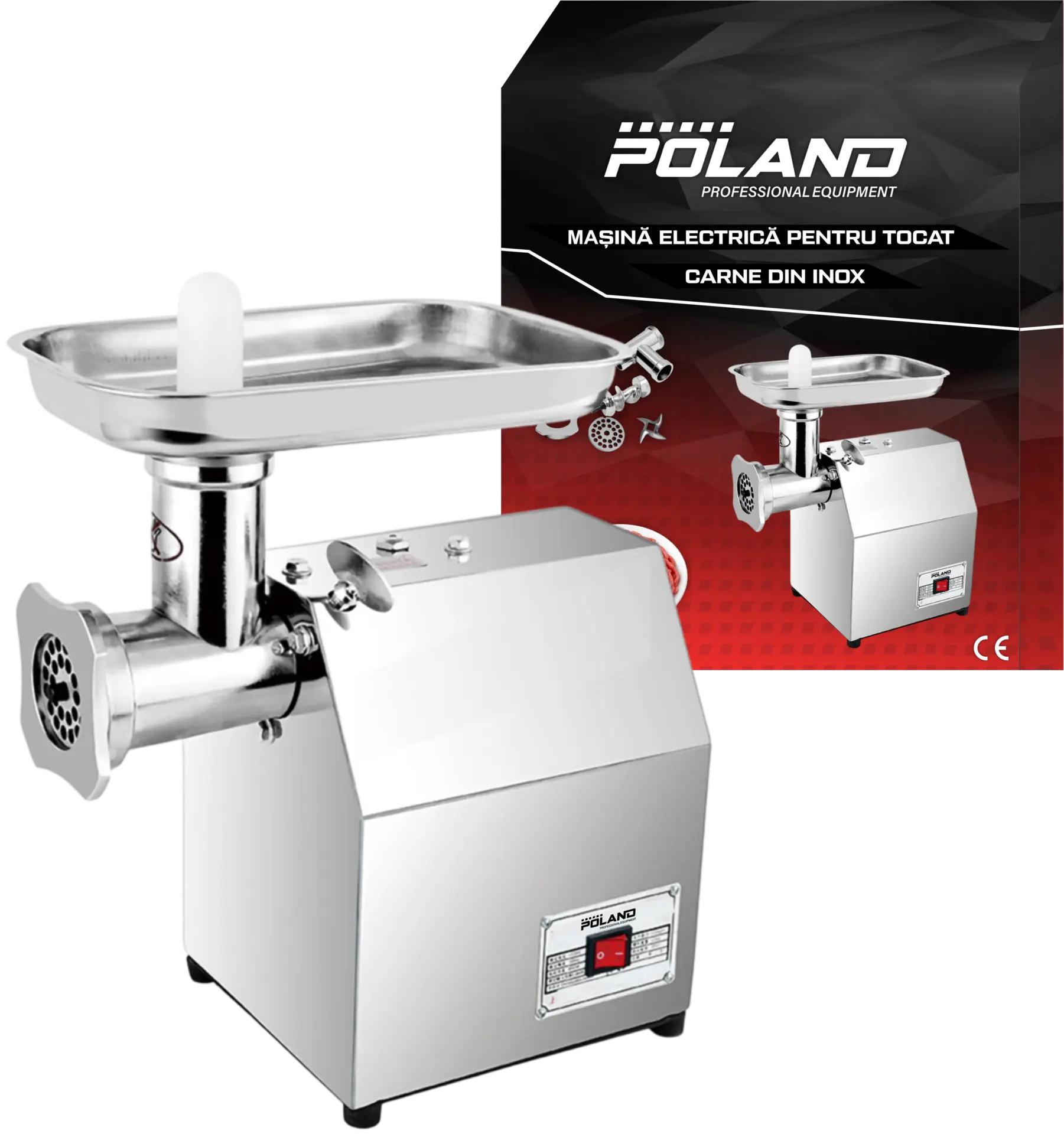 Ustensile gatit - Masina Electrica de Macinat Carne Poland Inox