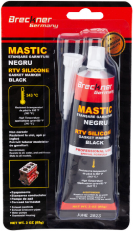 Spume, silicoane & soluti - Mastic Negru - Greutate mastic 85 gr
