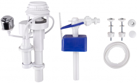 Accesorii vase de toaleta - Mecanism WC Pneumatic cu Robinet Flotor si Intrare Laterala - Diametru mecanism 3/8 inch