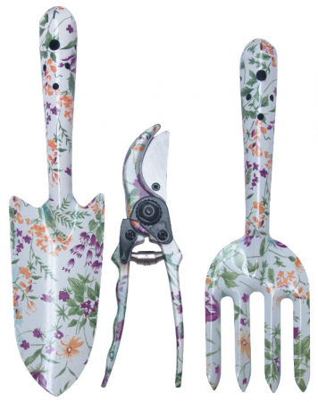 Unelte pentru gradinarit - Mini Unelte Gradina Design Floral 3 Pcs