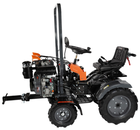 Minitractor Ride-On 4x4 R1200 Evotools PLUS Motor Diesel KAMA Pornire Electrica - Putere 12 cp [2]