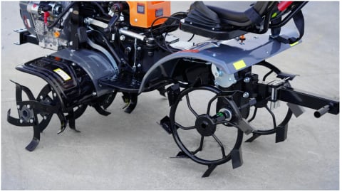 Minitractor Ride-On 4x4 R1200 Evotools PLUS Motor Diesel Koop Pornire Electrica, far LED si sistem de franare hidraulic EvoTools Plus 683520 [8]