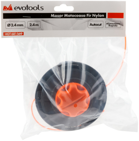 Mosor Motocoasa Fir Nylon cu Autocut si Alimentare Rapida 1160 - Grosime 2.4 mm Lungime 2.4 m Marime 10x1.25 [2]