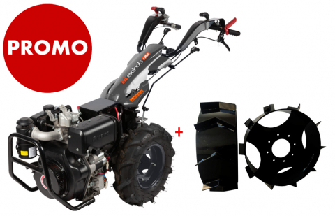 Gradina & gospodarie - Motocultor/Motocultivator Diesel Kama MTD370 10CP cu Roti Metalice Evotools PLUS