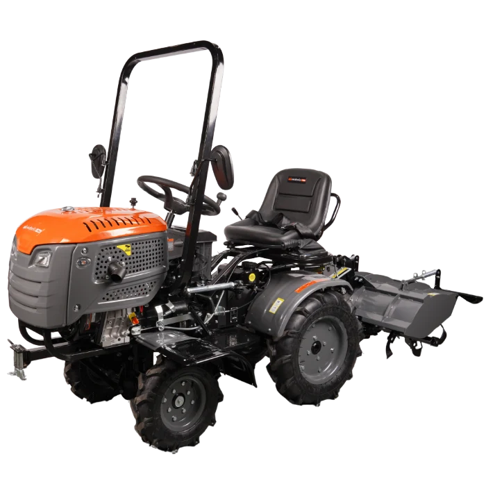 Gradina & gospodarie - Motocultor Ride-On (Minitractor) 4x4 R003 14CP Diesel Koop Pornire Electrica Tirant Hidraulic si Freza Motrica EvoTools +Plus 3 Ani Garantie