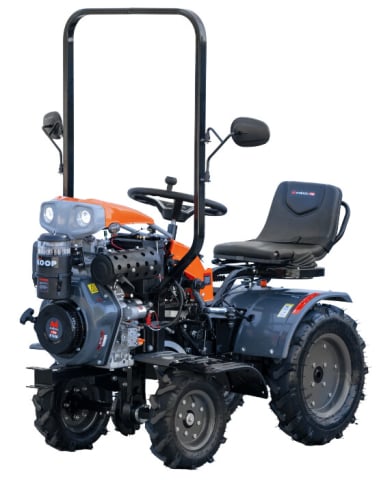 Tractoare si minitractoare - Motocultor Ride-On (Minitractor) 4x4 R1200 Diesel Koop Pornire Electrica EvoTools +Plus