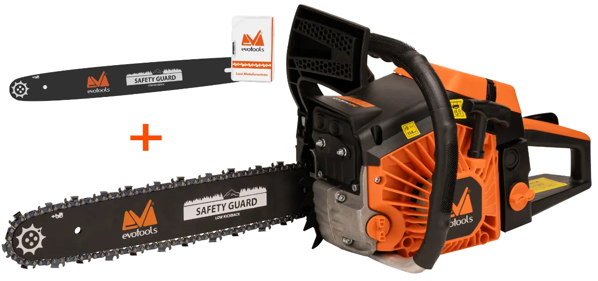 Gradina & gospodarie - Motoferastrau CS546 cu 2 Lame si 2 Lanturi EvoTools