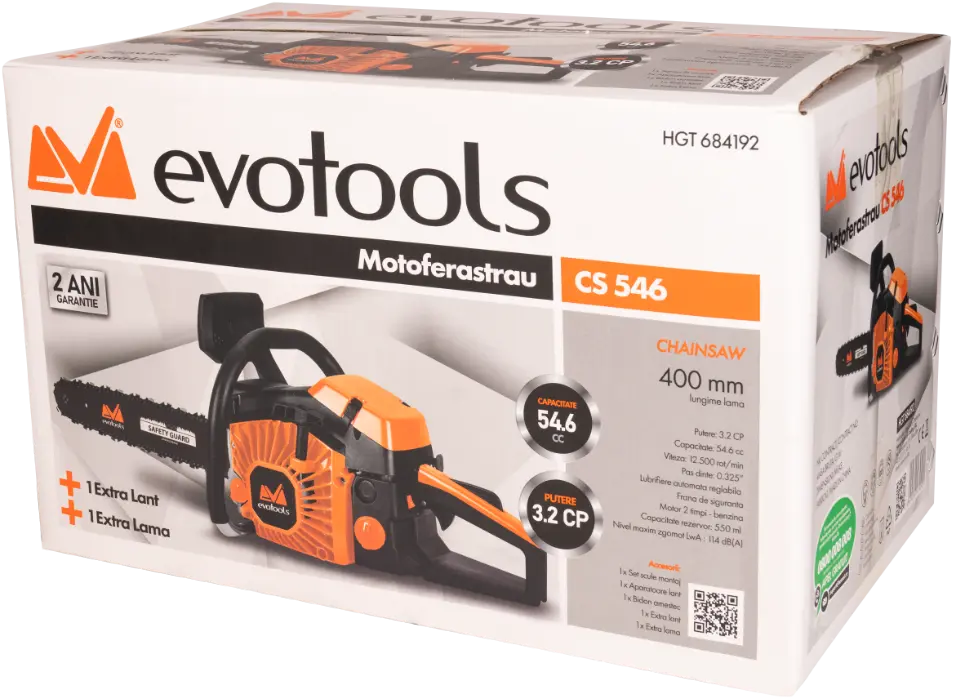 Motoferastrau CS546 cu 2 Lame si 2 Lanturi EvoTools [1]
