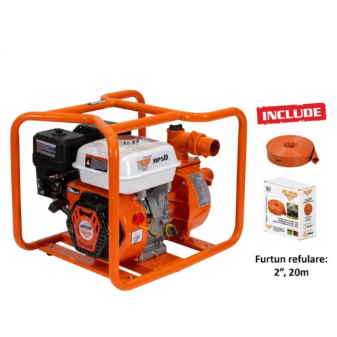 Motopompe - Motopompa ruris mp 50 + furtun refulare 2.0" 20m