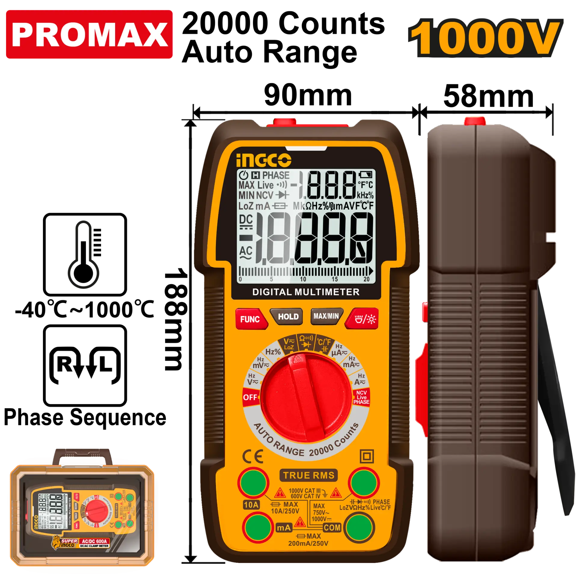 Multimetre - Multimetru Digital 1000V 20000 Puncte
