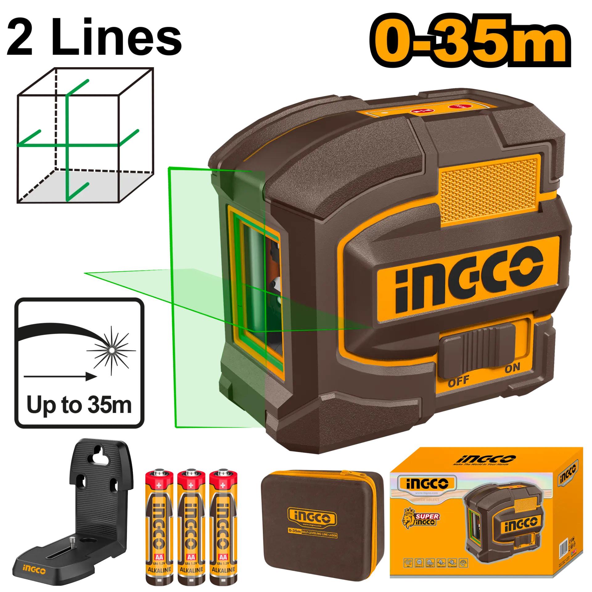 Scule & unelte - Nivela cu Laser Rosu cu Autonivelare 0-35m