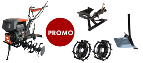 Gradina & gospodarie - Pachet Motocultor T1400 cu Far si Accesorii Evotools