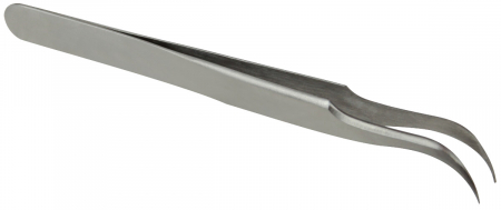 Clesti, patenti si foarfece - Penseta din Inox cu Varf Curbat - Lungime penseta 120 mm
