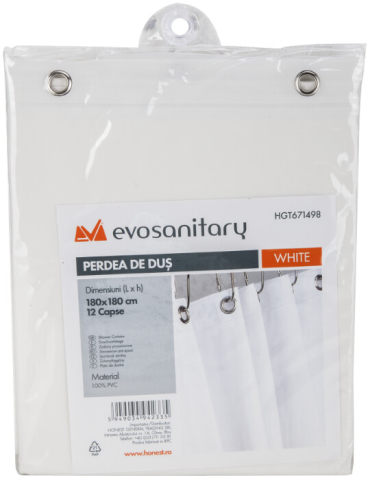 Sanitare - Perdea de Dus Alba