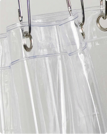 Sanitare - Perdea de Dus Transparenta - Dimensiune perdea 1.8x1.8 m