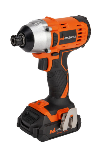 Pistoale de impact electrice - Pistol de Impact Prindere Hexagonala 1/4 cu 2 Acumulatori si Incarcator MAX 20V POWER EvoTools
