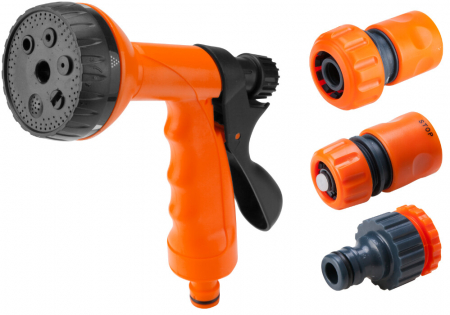 Conectori & accesorii furtun gradina - Pistol de Stropit 6 Functii cu Accesorii ETS - Diametru 1/2 inch