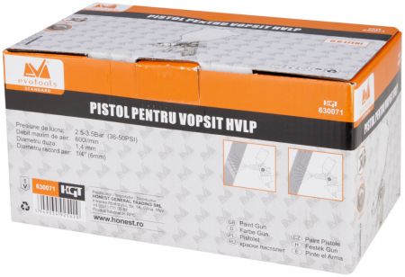 Pistol de Vopsit HVLP - Volum pistol 600 ml [1]