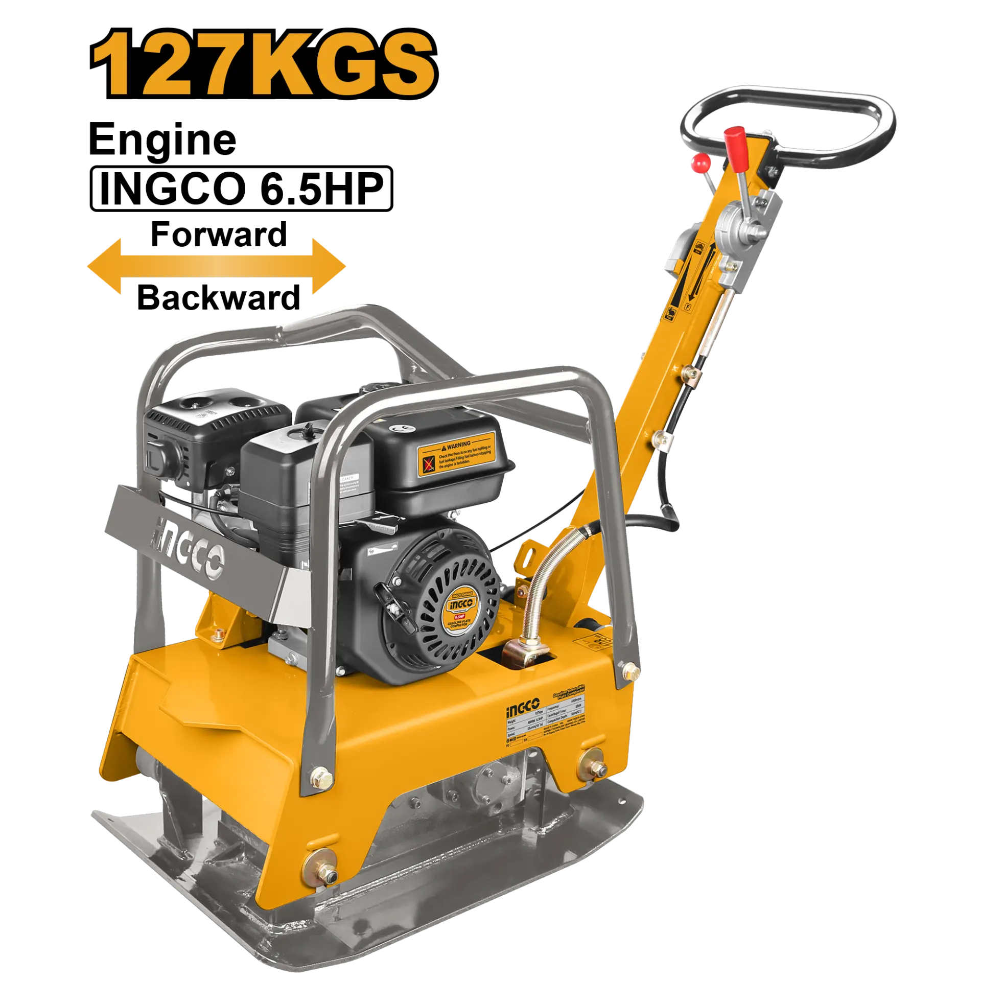 MAI compactor - Placa Compactoare 127Kg 6.5Hp