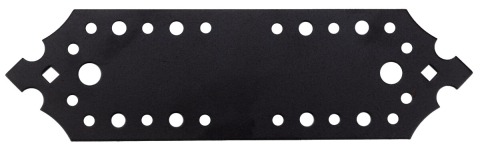 Placa Perforata Imbinare Lemn Negru Decorativ [1]