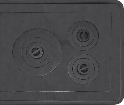 Plite pentru sobe - Plita Fonta 3OC cu Rama - 720 X 610 mm