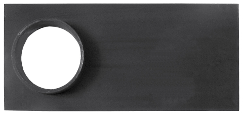 Plite pentru sobe - Plita Fonta cu Gat Burlan 1101 - Lungime 395 mm Latime 170 mm