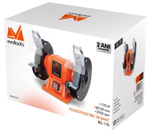 Polizor Electric de Banc EPTO - Putere polizor 250 W Diametru polizor 150 mm Tip BG250 [1]