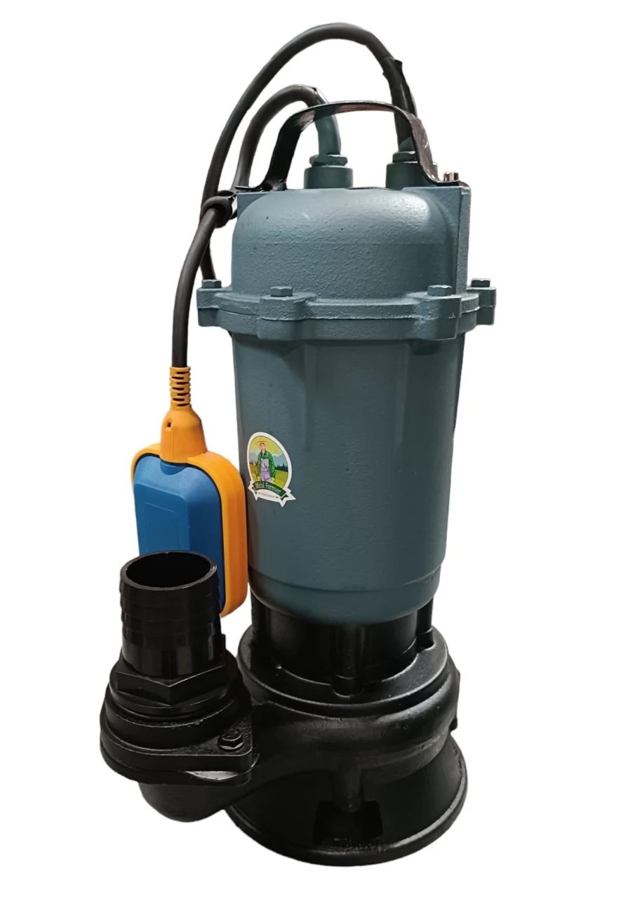 Pompe submersibile apa murdara - Pompa apa murdara Micul Fermier, 1.5 kW, cu tocator, debit maxim 12000 l/h, inaltime maxima de pompare 9m, cu plutitor 5 Ani Garantie