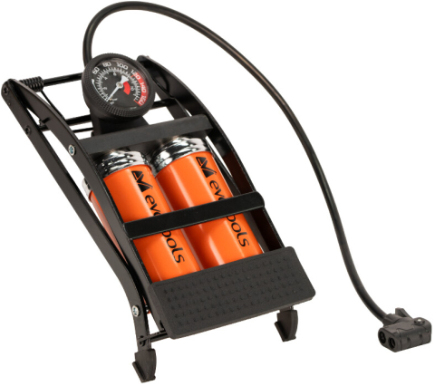 Pompe umflat - Pompa Auto de Picior cu Manometru si Doua Pistoane 2046 Evotools