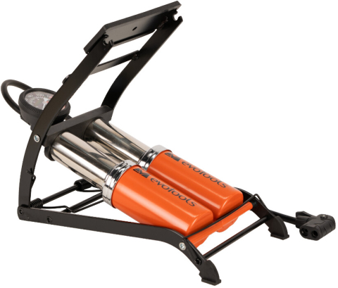 Pompa Auto de Picior cu Manometru si Doua Pistoane 2046 Evotools [4]