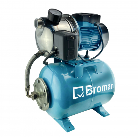 Hidrofoare - Pompa de apa Broman CUPRU AutoJet 100S – hidrofor complet, 1800 W, 2 CP