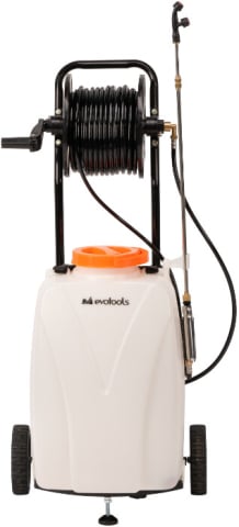 Gradina & gospodarie - Pompa de Stropit cu Acumulator, Roti de Transport si Furtun 30M  - Volum 40 l