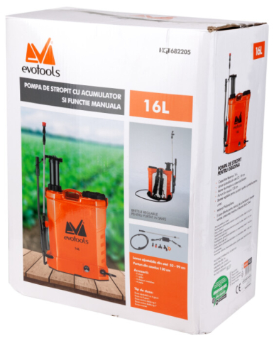 Pompa de Stropit cu Acumulator si Functie Manuala PP EvoTools [1]