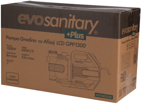 Pompa Gradina cu Afisaj LCD GPP Evosanitary Plus 5 ANI GARANTIE! [1]
