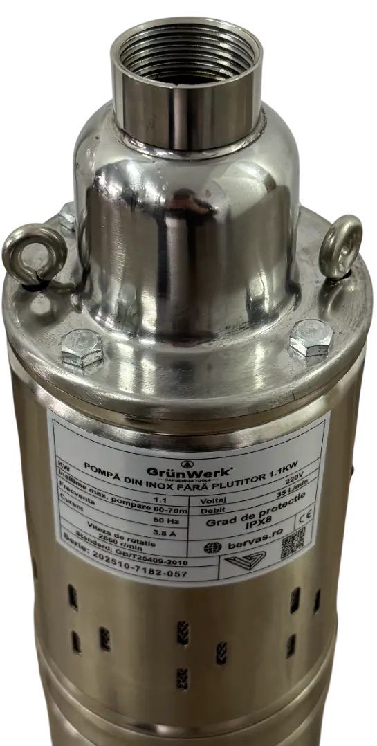 Pompe si sisteme de irigat - Pompa Inox 1.1kw cu Snec Fara Plutitor GW