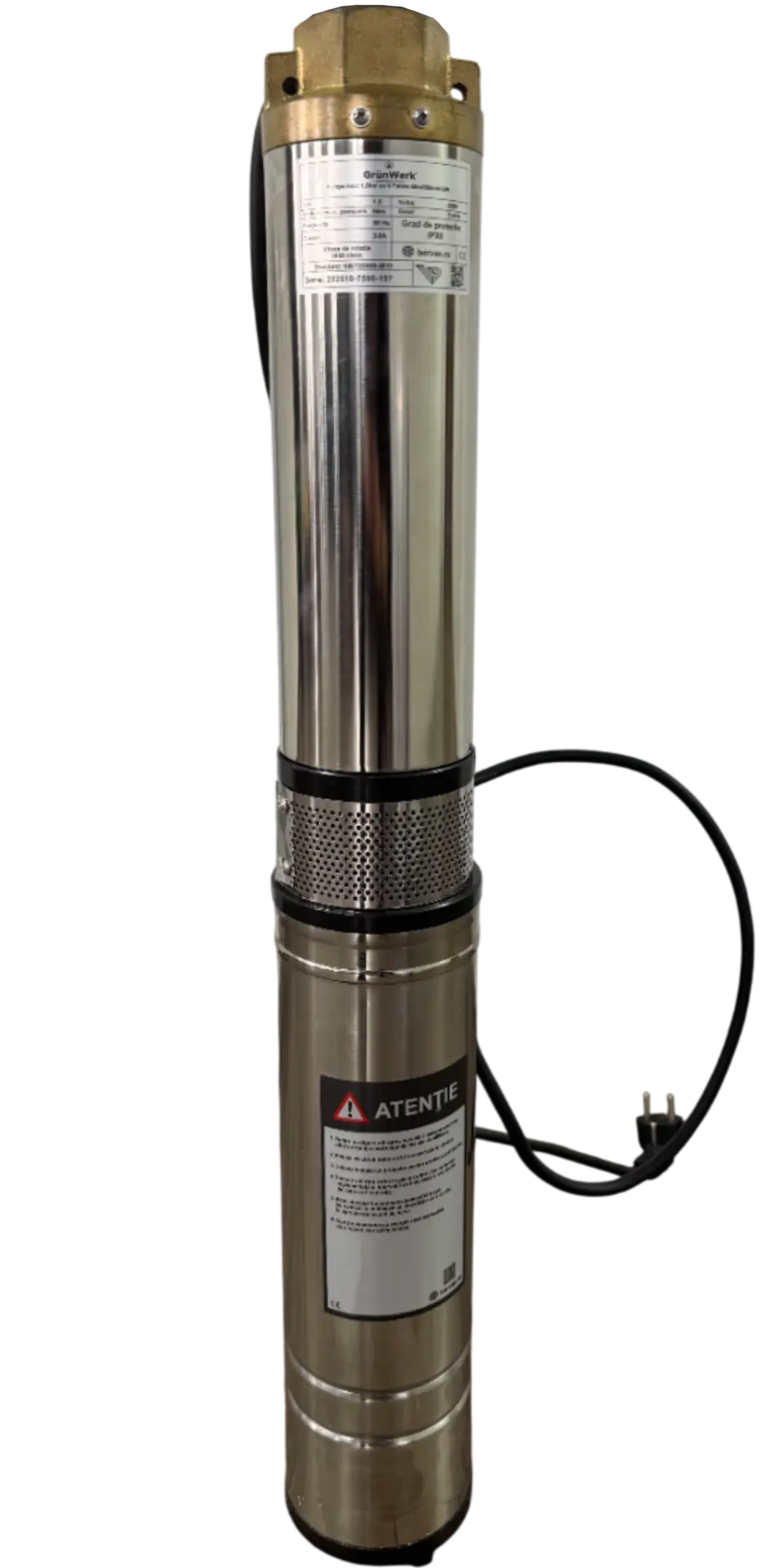 Pompe submersibile apa curata - Pompa Inox 1.5kw cu 8 Turbine 60m/80l/min GW
