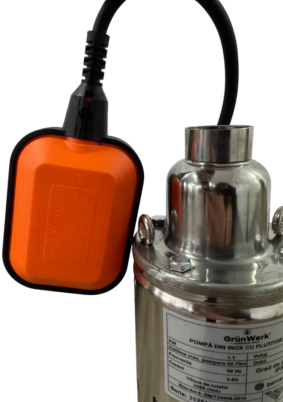 Pompa Inox cu Snec 1.1kw cu Plutitor GW [2]