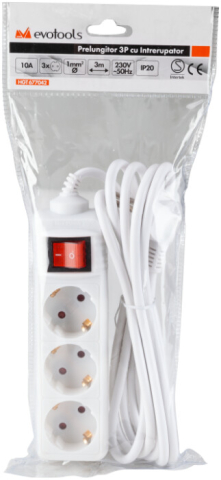 Prelungitor Electric 3P 3x1mmp cu Intrerupator EvoTools [9]