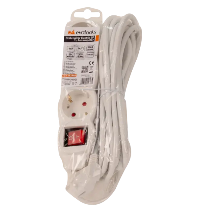 Prelungitor Electric 3P cu Intrerupator Evotools [1]