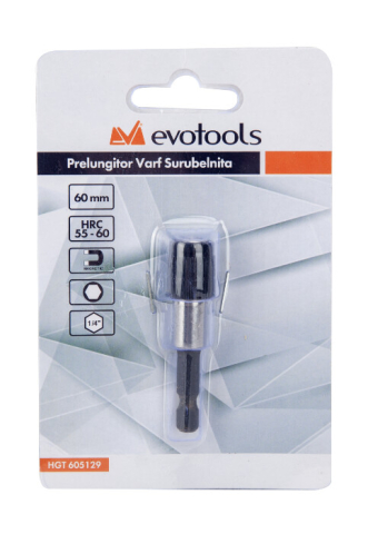 Prelungitor Varf Surubelnita cu Siguranta - Lungime prelungitor 60 mm [1]