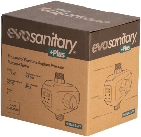Prescontrol Electronic 1.1 KW Reglare Presiune Pornire-Oprire Evosanitary Plus [1]