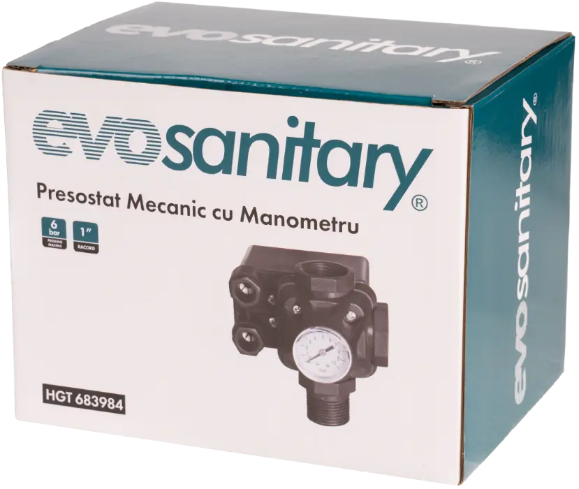 Presostat Mecanic cu Manometru Evosanitary [1]