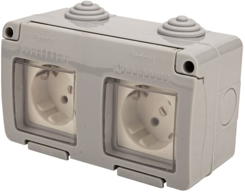 Electrice - Priza Exterior Dubla Schuko