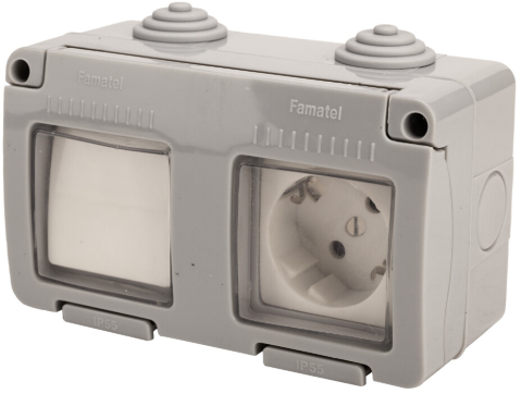 Intrerupatoare - Priza Schuko + Intrerupator Exterior Promo