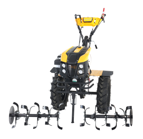 Gradina & gospodarie - ProGARDEN Campo 1873 Alpine V2 motocultor 18CP, 2+1 trepte, 3+1+1 freze, roti 6.00-12, benzina, EU V, pornire electrica, 2 prize putere