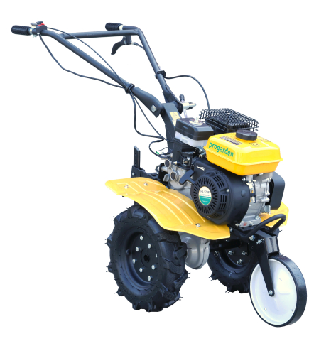 ProGARDEN Campo 703 motocultor 7CP, 2+1 trepte, roti 4.00-8, 2+1 freze, benzina, curele, transmisie aluminiu [4]