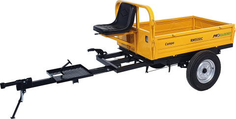 Gradina & gospodarie - ProGARDEN Campo RM500C remorca 500kg motocultor, 1 osie, prindere bolt, roti profil rutier 5.00-12, 4 prezoane, RIM 3.00B